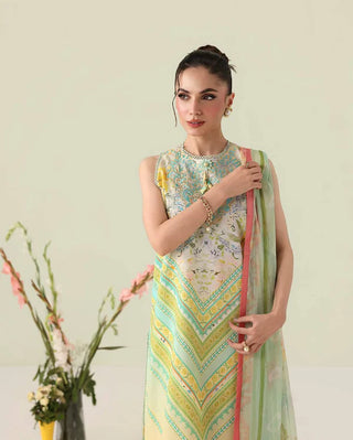Roheenaz Rosette Lawn Collection-Yellow Suit