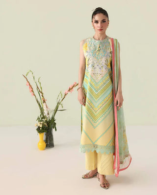 Roheenaz Rosette Lawn Collection-Yellow Suit