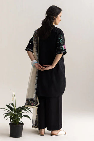 Coco Lawn Embroidered Collection by Zara Shahjahan-Black Suit