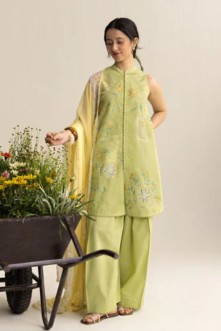 Coco Embroidered Lawn Collection by Zara Shahjahan-Light Green Suit