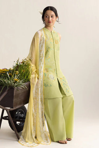 Coco Embroidered Lawn Collection by Zara Shahjahan-Light Green Suit