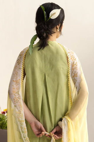 Coco Embroidered Lawn Collection by Zara Shahjahan-Light Green Suit