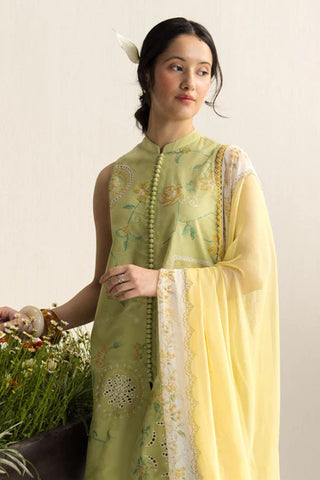 Coco Embroidered Lawn Collection by Zara Shahjahan-Light Green Suit