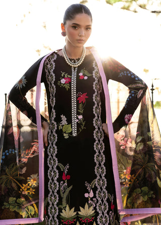 Saira Shakira Lawn Collection-Black Suit