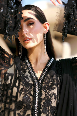 Maria B Lawn 26 Collection -Black Grey Suit