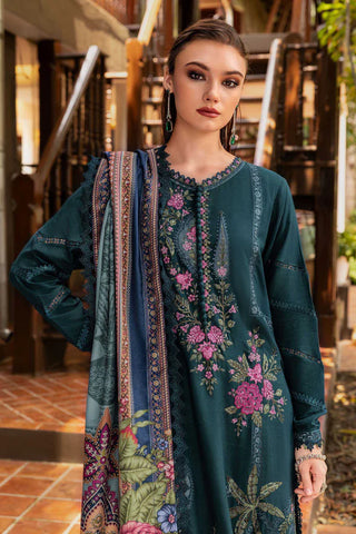 Maria B M Print Fall Winter Collection -Teal Green Suit