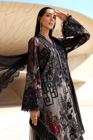 Maria B Lawn 26 Collection -Black Grey Suit