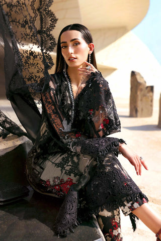 Maria B Lawn 26 Collection -Black Grey Suit