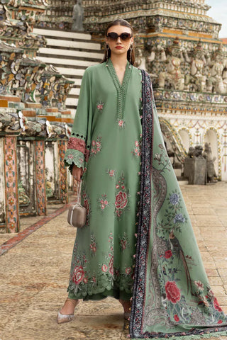 Maria B M Print Fall Winter Collection -Pistachio Green Suit