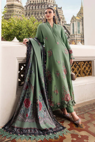 Maria B M Print Fall Winter Collection -Pistachio Green Suit