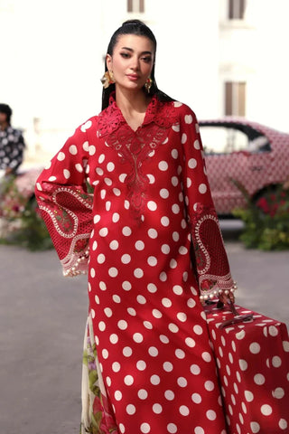 Maria B M Print Summer Lawn Collection Vol.2 -Red White Suit