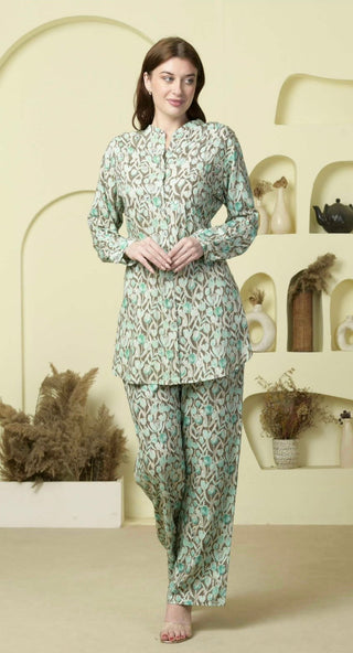 
Hand Embroidered, Ready-to-Wear Co-Ord Sets in Soft Cotton Rayon