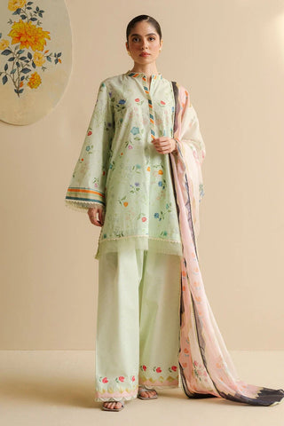 Coco By Zara Shahjahan Prints Collection -Mint Green Suit
