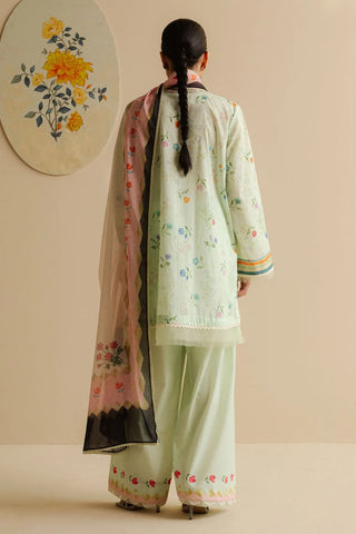 Coco By Zara Shahjahan Prints Collection -Mint Green Suit
