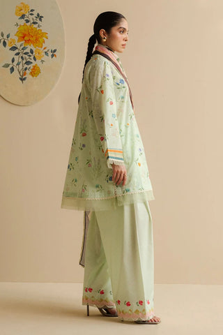 Coco By Zara Shahjahan Prints Collection -Mint Green Suit