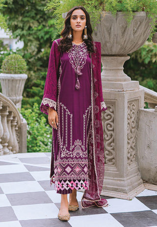 Aabyaan Luxury Linen Winter Collection - Unstitched Pakistani Suit with Rich Embroidery & Digital Prints