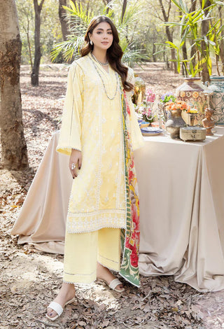 Adnan Libas Blossom Unstitched Embroidered Lawn Collection with Checkered Lawn Dupatta