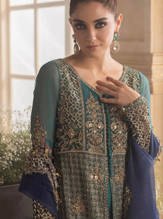 Charizma Dastan-E-Jashan Luxury Chiffon Collection -Sea Green Suit