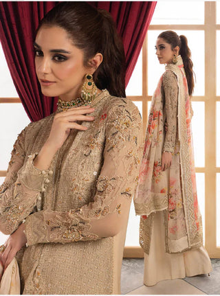 Charizma Dastan-E-Jashan Luxury Chiffon Collection -Brown Suit