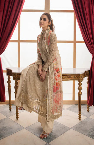 Charizma Dastan-E-Jashan Luxury Chiffon Collection -Brown Suit