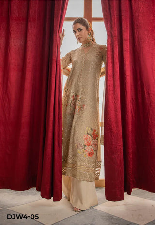 Charizma Dastan-E-Jashan Luxury Chiffon Collection -Brown Suit