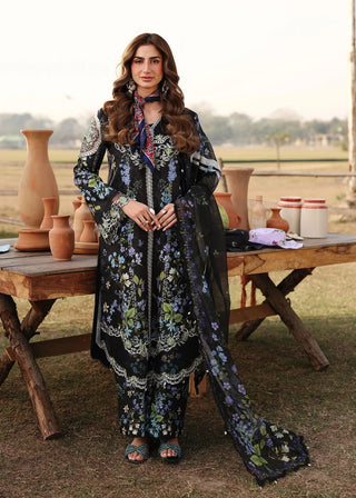 Sardinia Lawn Festive Collection -Black Blue Suit