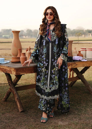 Sardinia Lawn Festive Collection -Black Blue Suit