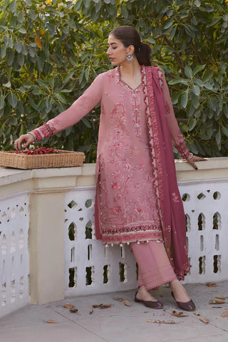 Zaha Winter Khaddar Collection- Elma Rose Pink Suit