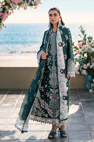 Qalamakar Sahil Luxury Embroidered Lawn Collection -Teal GreenSuit