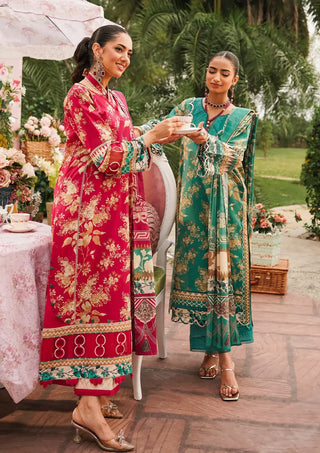 Chic Teal Green Lawn Suit- Elaf Prints Collection 2024