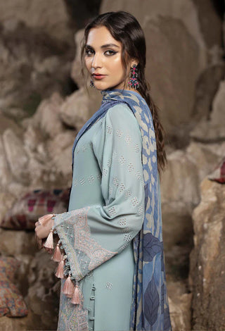 Adan Libas Embroidered Lawn Collection -Blue Suit