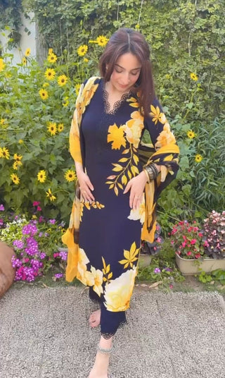 Ready-to-Wear Pure Crepe Salwar Suit for Women | Siron.C