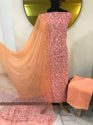 Siron C Cotton Rubia Digital Printed Collection-Peach Pink Suit