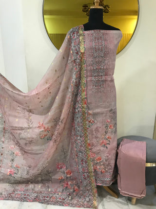 Siron C Cotton Rubia Digital Printed Collection-Deep Purple Suit