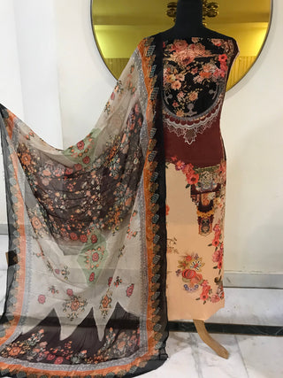 Siron.c Designed Georgette 3-Piece Suit Collection | Printed Seasonal Must-Have
