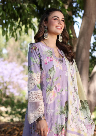 Elaf Chikankari Ocean Blossoms-Mauve Suit