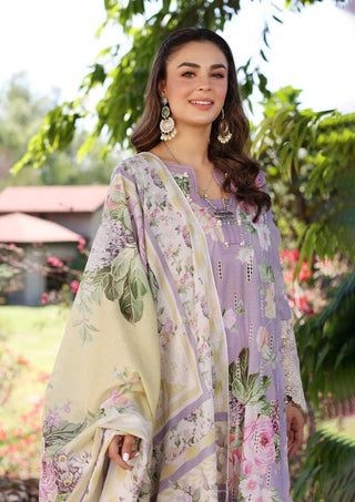 Elaf Chikankari Ocean Blossoms-Mauve Suit