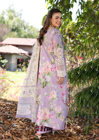 Elaf Chikankari Ocean Blossoms-Mauve Suit