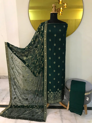 Siron C Designer Unstitched Embroidered Georgette Collection – Festive Elegance