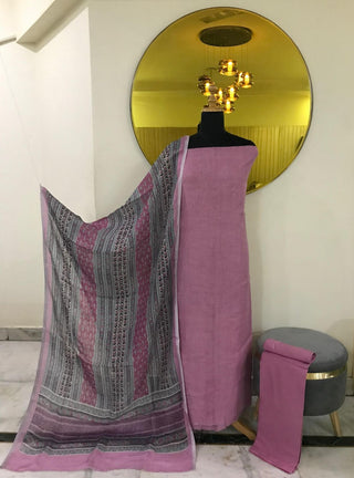 Elevate your wardrobe with this stunning Pure Linen ensemble, featuring a solid dyed Pure Linen shirt and a digitally printed Linen dupatta. Perfect for enhancing your elegance and charm for any occasion.