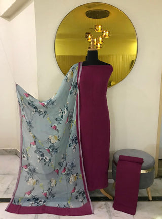 Elevate your wardrobe with this stunning Pure Linen ensemble, featuring a solid dyed Pure Linen shirt and a digitally printed Linen dupatta. Perfect for enhancing your elegance and charm for any occasion.