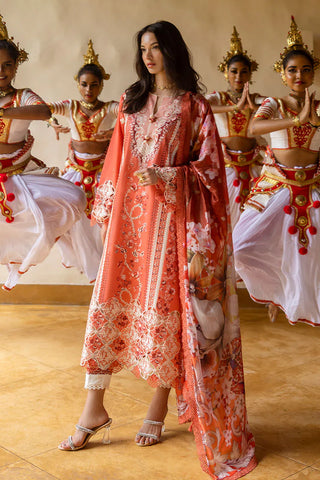 Mushq Luxury Lawn Manaram Spring Summer 25- Starry Side