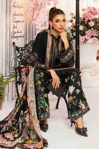 Maria B M Print Summer Lawn Collection -Black Multi Suit