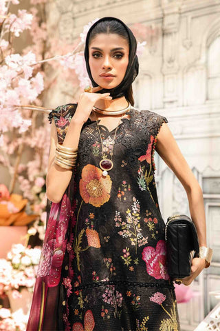 Maria B M Print Summer Lawn Collection -Red Black Suit