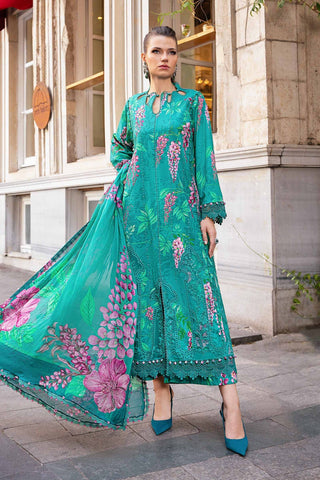 Maria B M Prints Fall Winter Collection - Embroidered Cambric/Linen Material Suits