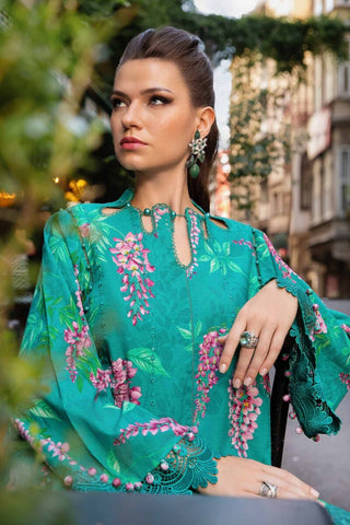 Maria B M Print Fall Winter Edit Collection -Sea Green Suit