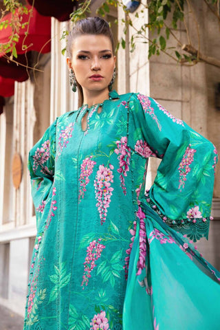 Maria B M Print Fall Winter Edit Collection -Sea Green Suit