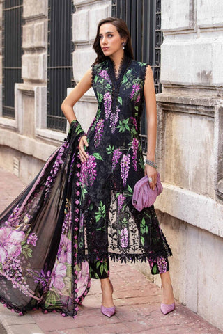 Maria B M Prints Fall Winter Collection - Embroidered Cambric/Linen Material Suits