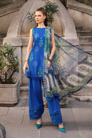 Maria B M Prints Fall Winter Collection - Embroidered Cambric/Linen Material Suits