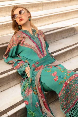 Maria B M Print Fall Winter Edit Collection -Green Suit